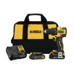TALADRO ATORNILLADOR ATOMIC RECARGABLE DEWALT 2 BATERIAS 1/2 20V SIN ESCOBILLAS (DCD708D2-B3) CAJA CARTON