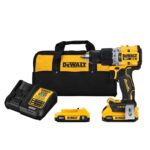 Taladro Atornillador Recargable Dewalt 2 Baterias 2AH Percutor 1/2 20V Compacto Premium (DCD805D2-B3)