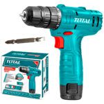Taladro Inalambrico 3/8 (10MM) 12V Total Incluye 1 Bateria de 1.5AH Cargador Tipo-C No INCLUIDO(TDLI12428)