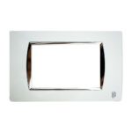 TAPA LUXOR BLANCA BORDE INTERNO CROMADO DUKE ENERGY (V19-012B)