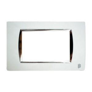 Tapa Luxor Blanca Borde Interno Cromado Duke Energy (V19-012B)