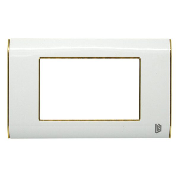 TAPA LUXOR BLANCA Y BORDE DORADO PERLA DUKE ENERGY (V18-02BD)