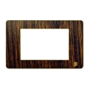 Tapa Luxor Madera Oscuro Cuadrada Borde Dorado Duke Energy (V3-02MO)