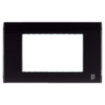 TAPA LUXOR NEGRA BRILLANTE Y BORDE CROMADO DUKE ENERGY (V3-02AN)