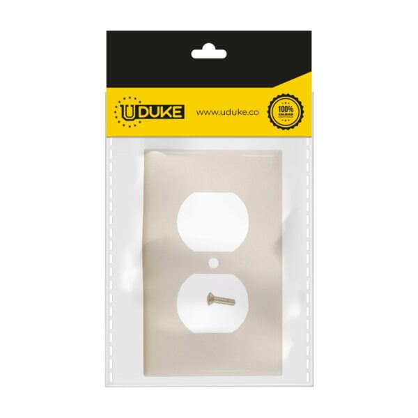 TAPA PLASTICA TOMA DOBLE BEIGE T/L RETIE PQT X 2 UDUKE