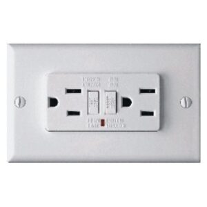 TOMA DOBLE CON PROTECCION GFCI PARA HUMEDAD GS13 (HT20640-HT20679)(GFCI GLX-15A