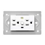 TOMA DOBLE GFCI LUXOR BLANCO DUKE ENERGY (15A-127V) (V9-020)