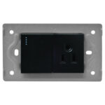 TOMA SWICHE LUXOR NEGRA INTERCAMBIABLE SIN TAPA DUKE ENERGY (V17-018)