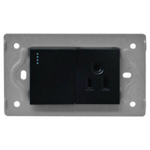 TOMA SWICHE LUXOR NEGRA INTERCAMBIABLE SIN TAPA DUKE ENERGY (V17-018)