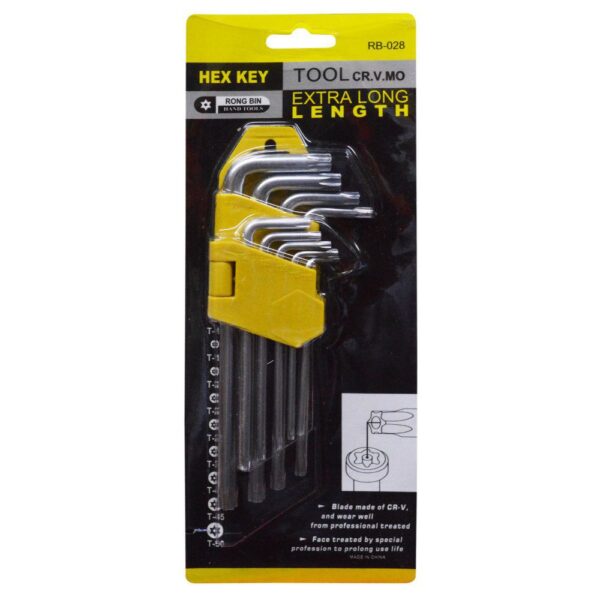 TORX BLISTER LARGO X 9 (JUEGO) (LLT9-L) (HT30243)(RB-028)