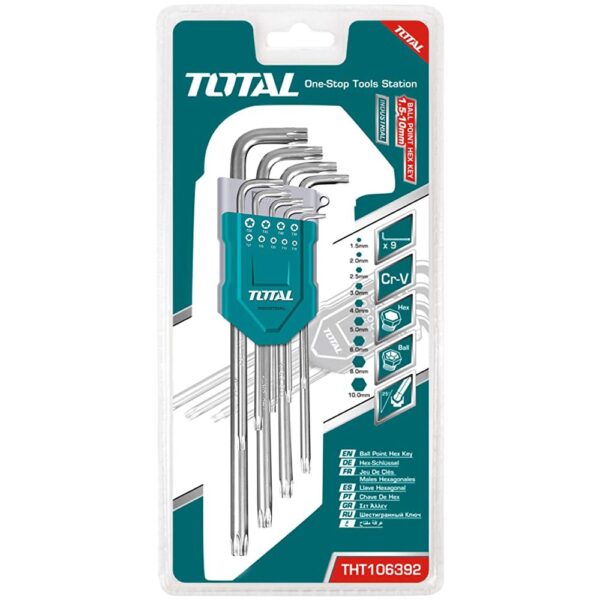 TORX INDUSTRIAL JUEGO X 9 PZS LARGO TOTAL (THT106392)