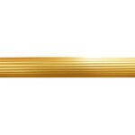 TUBO CORTINERO RANURADO 1 DORADO X 6MTS
