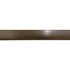 TUBO CORTINERO RANURADO 1" CAFE X 6MTS