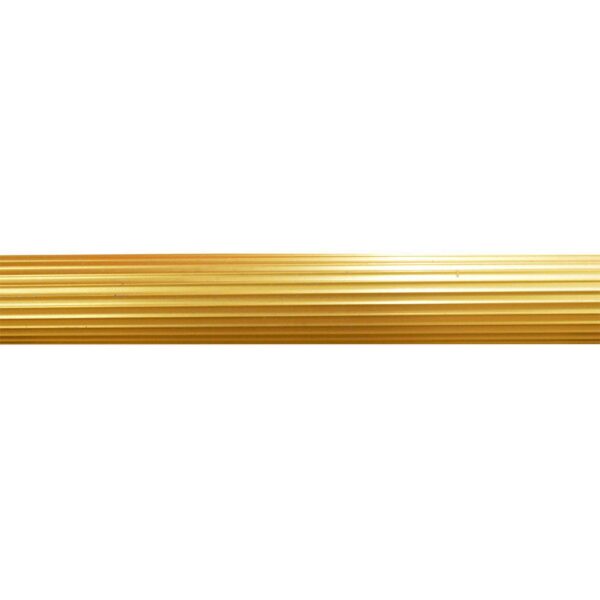 TUBO CORTINERO RANURADO 1/2 DORADO X 6MTS