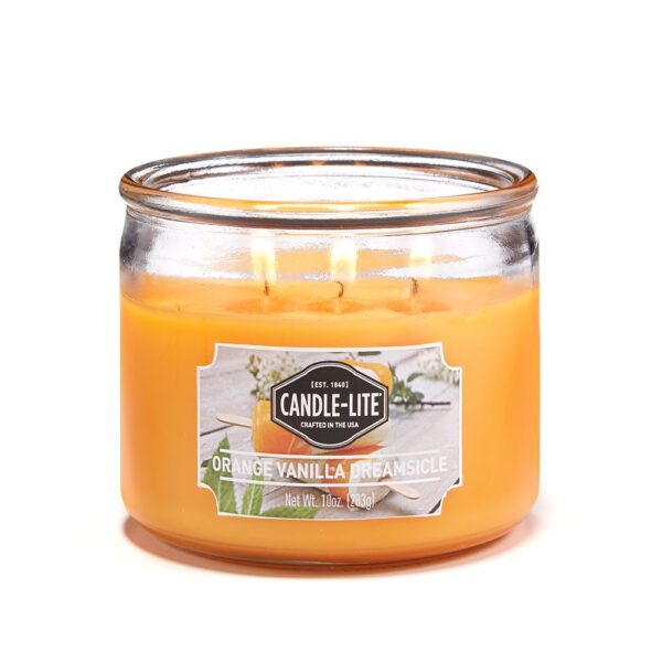 VELA 10 OZ TRES MECHAS ORANGE VANILLA DREAMSICLE CANDLE LITE (1879132)