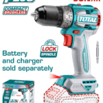 TALADRO INALAMBRICO 1/2 20V 60NM CARGADOR Y BATERIA NO INCLUIDO SUPER TOTAL (TDLI206021)