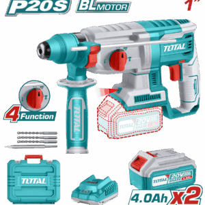 Taladro Rotomartillo 20V Sds Plus 2.5 Jules Incluye 2 Baterias y 1 Cargador Super Total (UTRHLI202287)