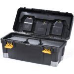 CAJA HERRAMIENTA 23 CON BANDEJA ORGANIZADORA NEGRO-AMARILLO RIMAX (13629)