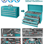 Caja Herramienta Metalica Incluye 132 Pzs Industrial Super Total (THPTCS71321)