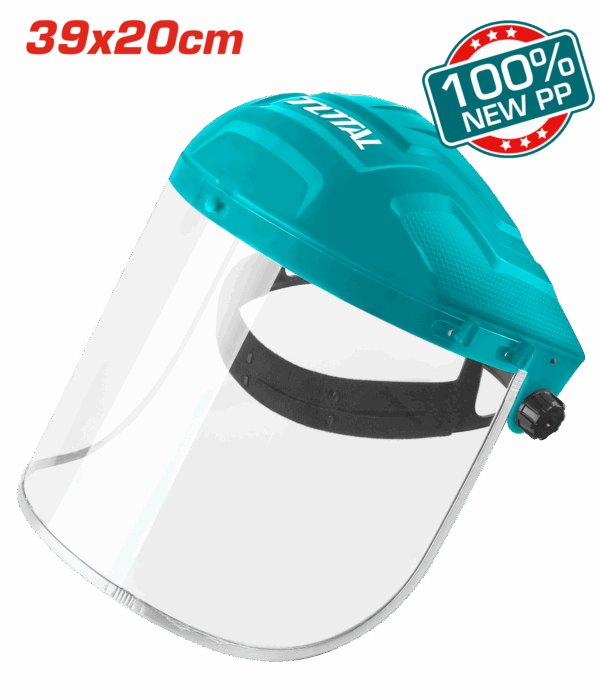 CARETA ESMERILAR INDUSTRIAL VERDE VISOR EN POLICARBONATO SUPER TOTAL  (TSP631)