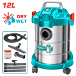 ASPIRADORA Y SOPLADORA PARA HUMEDO Y SECO 12L 800W INCLUYE ACCESOSIROS SUPER TOTAL (UTVC14122)