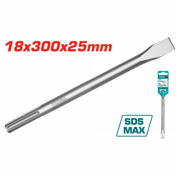 CINCEL PLANO SDS MAX 18 X 300 X  25 MM SUPER TOTAL (TAC15221811)