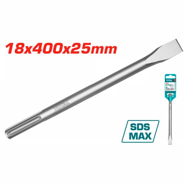 CINCEL PLANO SDS MAX 18 X 400 X  25 MM SUPER TOTAL (TAC15221821)