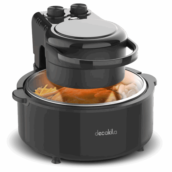 FREIDORA DE AIRE 5L CON TAPA TRASNPARENTE DECAKILA (KUEC045B)