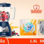 LICUADORA DE DOS VELOCIDADES 1.5L  VASO PLASTICO 120V DECAKILA (KUJB043L)
