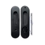 CERRADURA PARA PUERTA CORREDIZA LLAVE- PERILLA NEGRA (779302)*