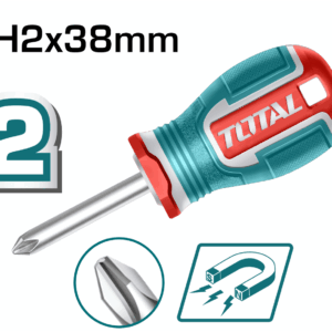 Destornillador 1/4X1 1/2" Puño (+) Punta Imantada Industrial Super Total (TSDPH2038)