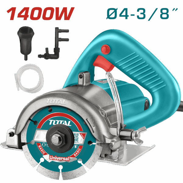SIERRA CORTADORA DE MARMOL 1400W  3/8" INDUSTRIAL SUPER TOTAL  (UTS3141102)