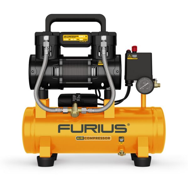 COMPRESOR TANQUE 12LTS  120PSI LIBRE DE ACEITE Y SILENCIOSO(FC112S)