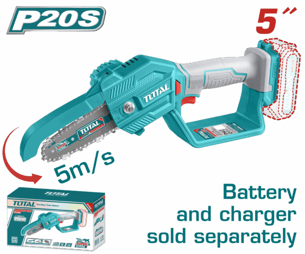 SIERRA MINI INALAMBRICA DE 5" 20V CARGADOR Y BATERIA NO INCLUIDO SUPER TOTAL (TGSLI2058)
