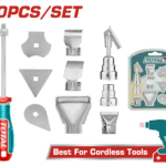 KIT DE ACCESORIOS PARA PISTOLA CALOR X 10 PZS INDUSTRIAL SUPER TOTAL (TBA1011)