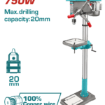 TALADRO DE BANCO 50/64" 750W INDUSTRIAL 16 VELOCIDADES TOTAL (UTDP207505)