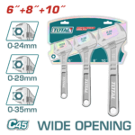JUEGO DE LLAVE PESTON 6"/8"/9" SUPER TOTAL (THTK1013)
