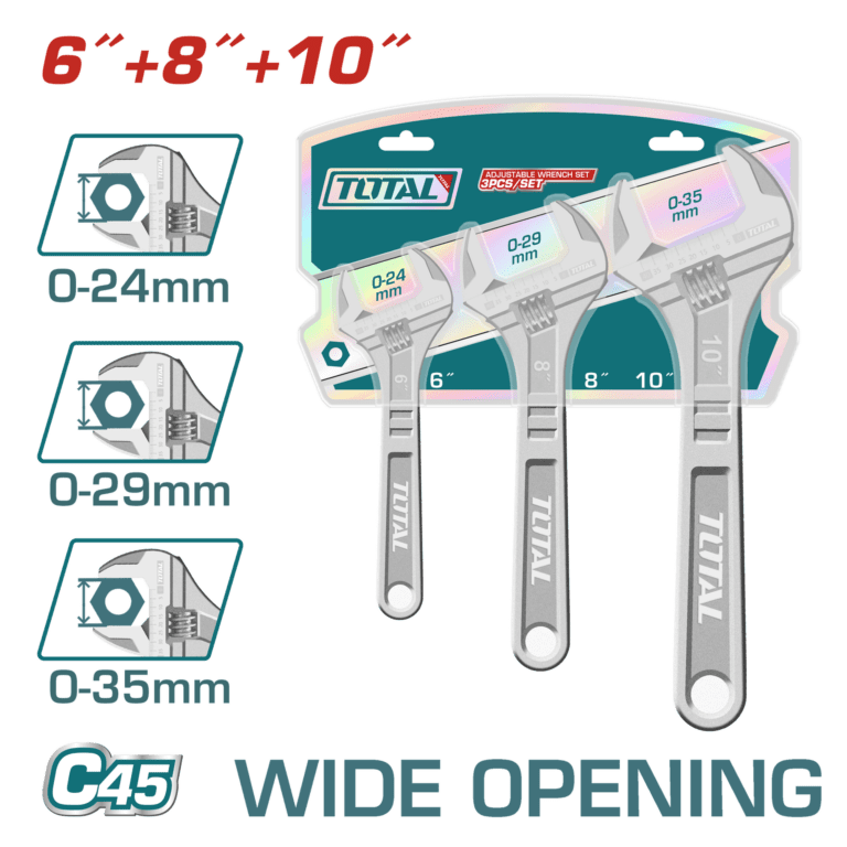 JUEGO DE LLAVE PESTON 6"/8"/9" SUPER TOTAL (THTK1013)