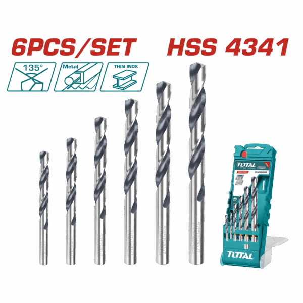 BROCA LAMINA JUEGO X 6 PZS INDUSTRIAL SUPER TOTAL (UTACSD0066)