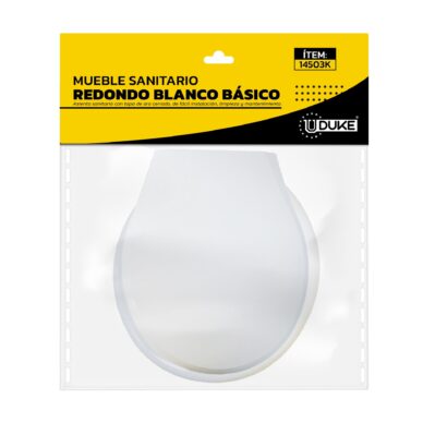 MUEBLE SANITARIO REDONDO BLANCO BASICO UDUKE Item: 14503K