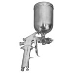AEROGRAFO UDUKE PROFESIONAL USA VASO DE 400 CC PISTOLA F-75 CROMADA (HT30561)