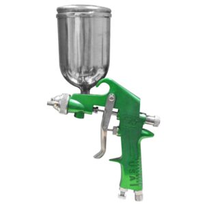Aerografo Uduke Profesional Usa Vaso de 400 Cc Pistola F-75 Verde (HT30563)