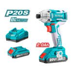ATORNILLADOR DE IMPACTO INALAMBRICO 1/4" 20V INCLUYE 2 BATERIAS 1 CARGADOR SUPER SELECT TOTAL (UTIRLI2017)