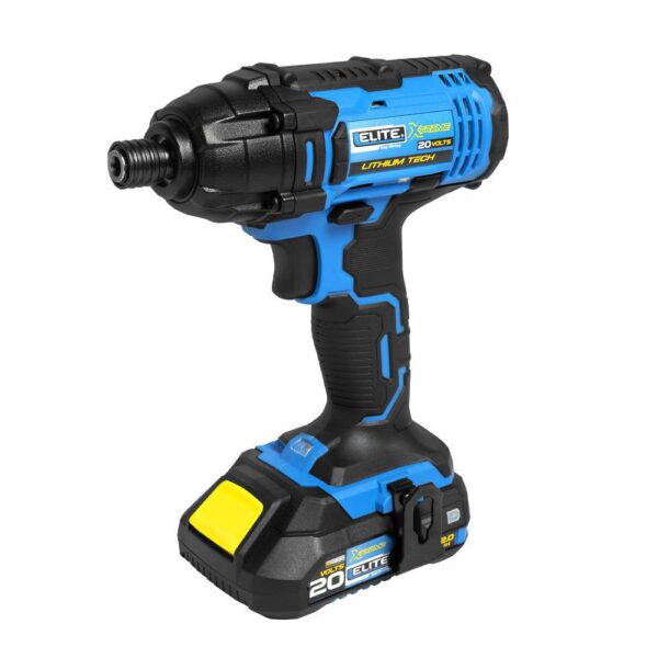 ATORNILLADOR DE IMPACTO INALAMBRICO ELITE 1/4 20V 1 BATERIA 2AH + CARGADOR (XIDR20)