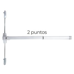 BARRA DE APERTURA ANTIPANICO TAMPA 2 PUNTOS PARA SALONES Y AUDITORIOS VERTICAL (35011)