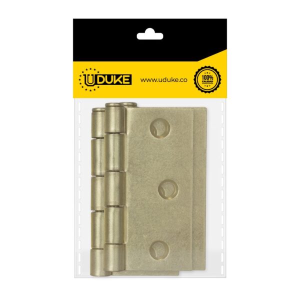 BISAGRA NUDO CABEZA PLANA DORADA 3X3 (C-16 PQT X 3 UDUKE