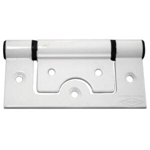 BISAGRA OMEGA ALUMINIO BLANCA INDUMA 3 (CAJITA X DOCENA)(T1107-0095)
