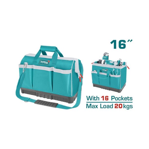 BOLSO DE HERRAMIENTAS 16 INDUSTRIAL CAPACIDAD MAXIMA 20KG (THT16162)