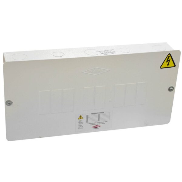 CAJA BREAKER METALICA 4 CIRCUITOS BIFASICA (110-220) CERTIFICADA INDUMA (T7904-003)