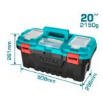 CAJA HERRAMIENTA 20 PLASTICA CIERRE PLASTICO TOTAL (TPBX0201)